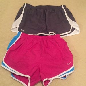 2 Ladies Shorts for $25 Nike& Under Armour